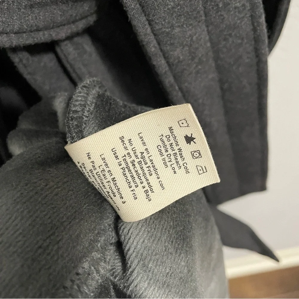 UGG Brunswick Robe Charcoal Gray Plush Hooded Lined Mens Large L XL - Picture 4 of 13